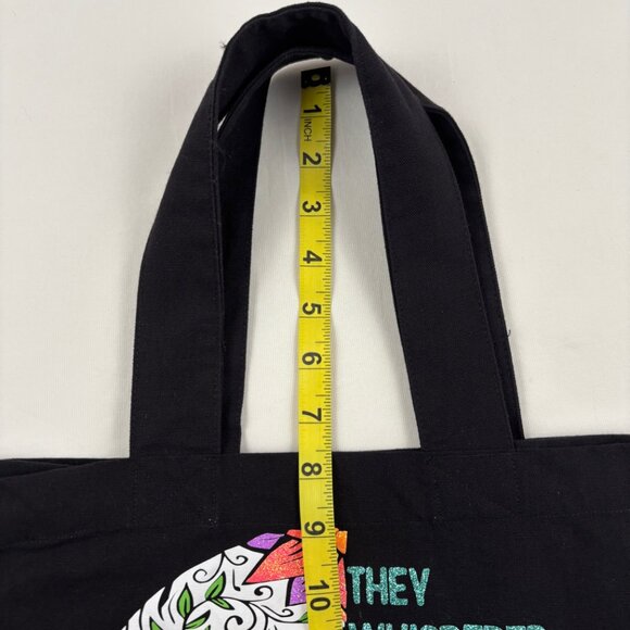 Sugar Skull I Am The Storm Day of the Dead Tote Bag - Picture 6 of 8